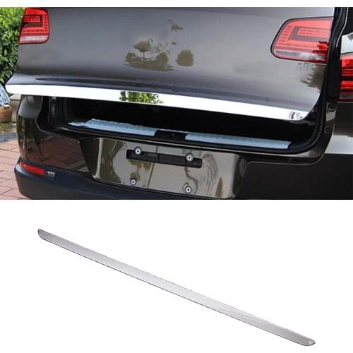 For Tiguan Car Accessories Styling 2010 2011 2012 2013 2014 2015 Rear Door Tailgate Trunk Cover Trim