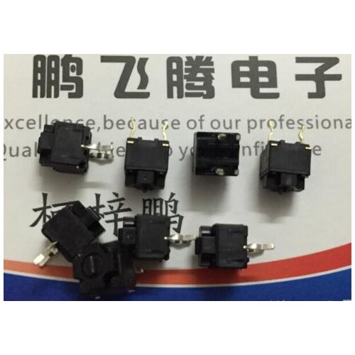 Free shipping 20 PCS Original mouse square micro switch button EVQP0E07K 6*6*7.45MM Microsoft black spots