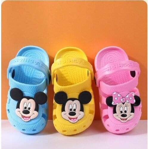 Disney hole shoes Summer Boys gilrs Sandals home Student Childrens Beach shoes For 1~12 years old Wear-resistant soft bottom