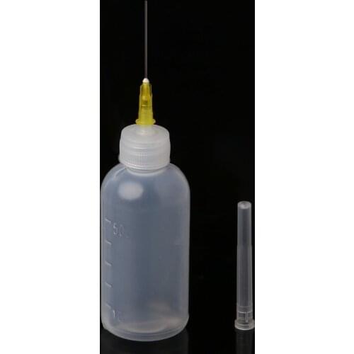 50ml Dispenser Bottle for Rosin Solder Soldering Liquid Flux with 1 Needle Drop Ship