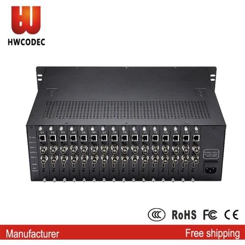HWCODEC H6132B H.264 16 Channel HDMI & 32 Channel CVBS Encoder 1080P IPTV Encoder Support HTTP RTMP RTSP RTMPS SRT HLS RTP