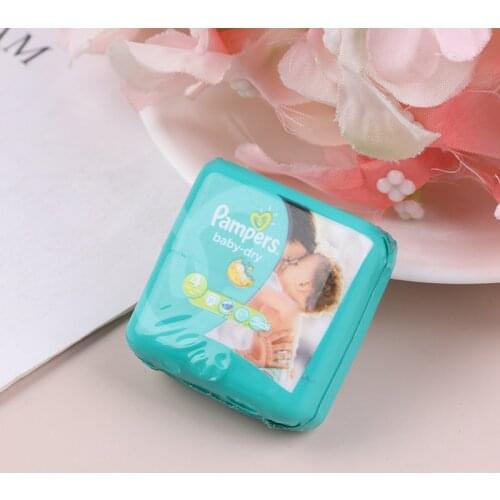 1:12 Dollhouse Miniature Baby Diaper Model For Dolls House Accessories Toy For Kids Pretend Play Toy