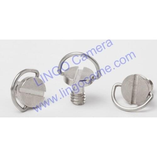 LL1498 1/4" C ring Screw for DSLR Camera Tripod Quick Release Plate Silver