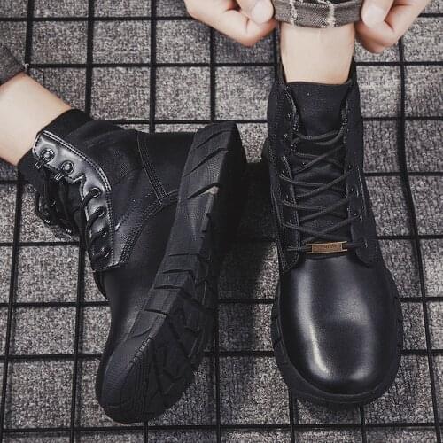 Shoes For Men Casual Sports Casual Shoes Mens Boots Sport Men Leather Botas Zapatos Casuales Para Hombre Sapatos Coturno