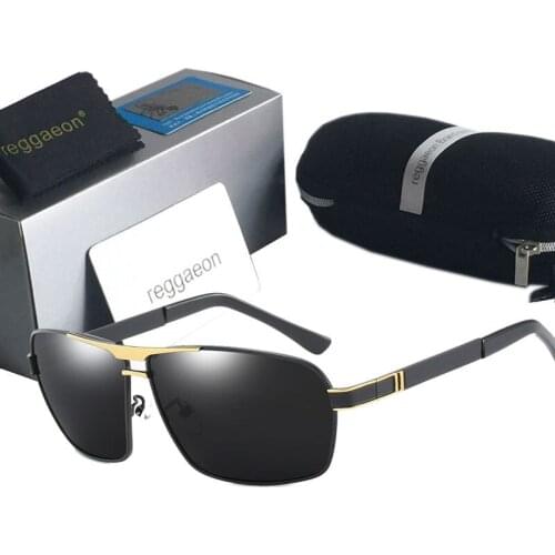 Reggaeon polarized sunglasses men 2021 high quality uv400 luxury Oculos De Sol driving fishing sunglasses Italian brand design
