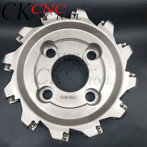 NC45HX0906-200-60 Fast feed 12flute indexable CNC milling cutter head face mill milling plate milling attachment metal lathe mac