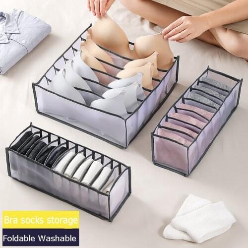 Underwear With Compartments Storage Box Socks Bra Underpants Organizer Drawers Divider Box Storage Box Cabinet Drawer Divider