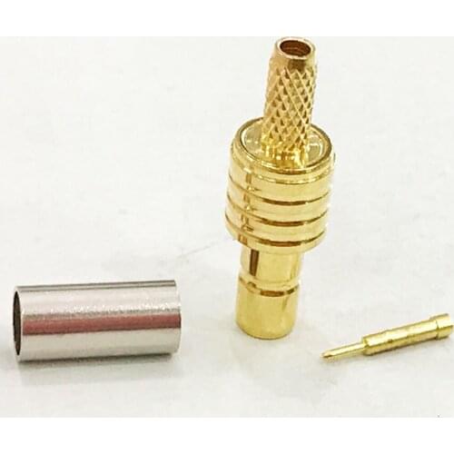 20pcs SMB Male Plug Crimp Connector for RG174 RG316 LMR100 Extension Pigtail Coax Cable