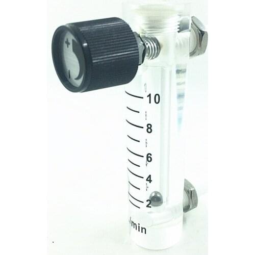 LZQ-3 0-5LPM 1-10LPM air flow meter for gas air oxygen flowmeter Indicator Counter Height 90mm