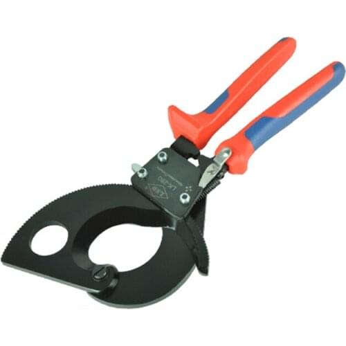 LK-280 electrical wire cable cutter for cutting HV/MV cables 33mm diameter cutter 400mm2 750AWG ratchet cable cutting plier