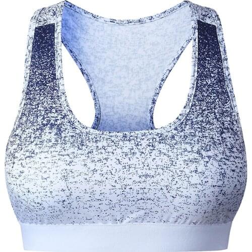 Sports Bra High Stretch Breathable Top Fitness Women for Running Yoga Gym Seamless Crop Bras Gradient Sport Tops mujer