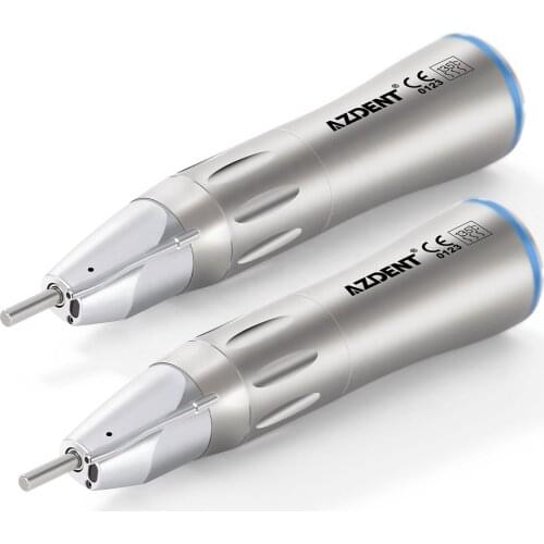 Dental Optic Fiber Straight Nose Cone Low Speed Handpiece External Water Spay Channel