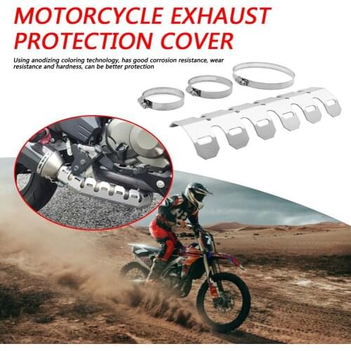 Motorcycle Exhaust Muffler Pipe Heat Shield Cover Heel Guard Motorbike Accessory Silencer Protector Guard Heat Shield
