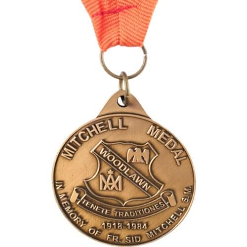 2.1inches Customized Zinc Alloy Medal Antique Copper Antique Bronze Plating Medals