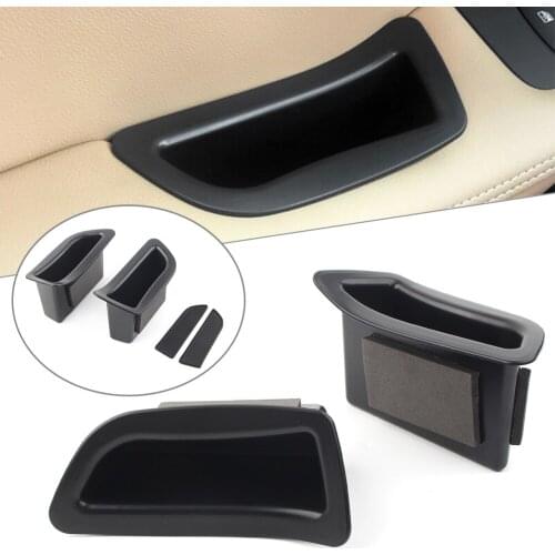 2PCS Car Front Door Storage Box Organizer Container Holder For Volvo V40 2013-2018 Left Drive