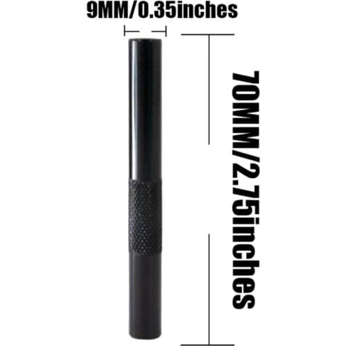 3PCS/lot 70mm Metal Snuff Snorter Hose Tube Sniffer Aluminum Pen Style R2JC