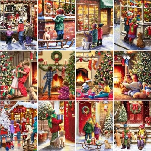 EverShine 5D DIY Diamond Painting Landscape Mosaic Kits Diamond Embroidery Christmas Cross Stitch Boy Hot Sale Wall Art