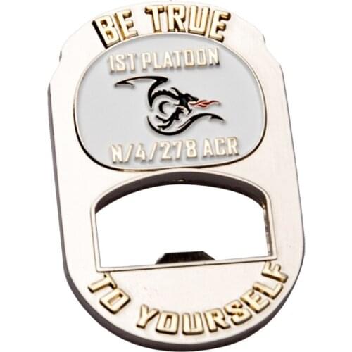 American military souvenir metal commemorative coin opener paint commemorative coin manufacturer