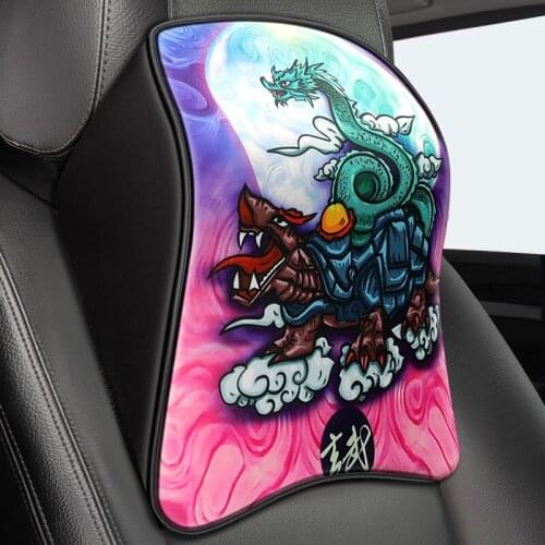Memory Cotton foam Car Auto Headrest Neck Rest Seat Support for Head Pillow Travel Support Cushion Fabric Soft Chair safety