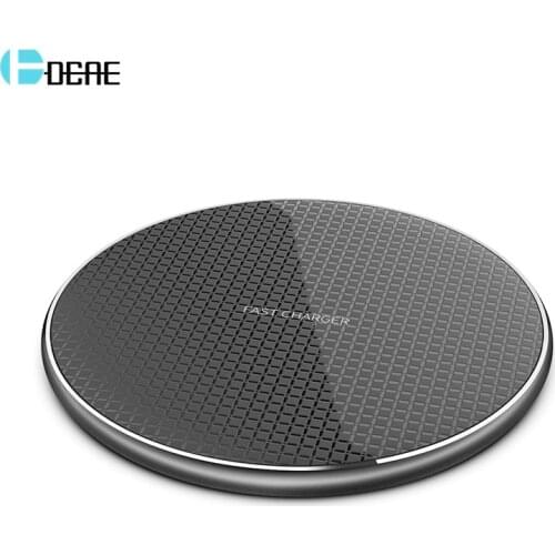DCAE 10W Qi Wireless Charger For iPhone X XS 11 Pro Max XR Fast Charging for Samsung S10 S9 Note 10 9 USB Phone Quick Charge Pad