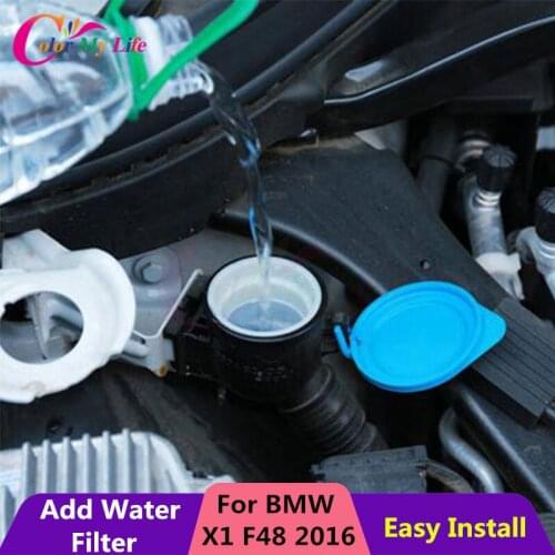 1 Piece ABS Nylon Glass Spray Bottle of Water To Clean The Filter Funnel stickers for BMW X1 F48 2015 2016 Car Accessories