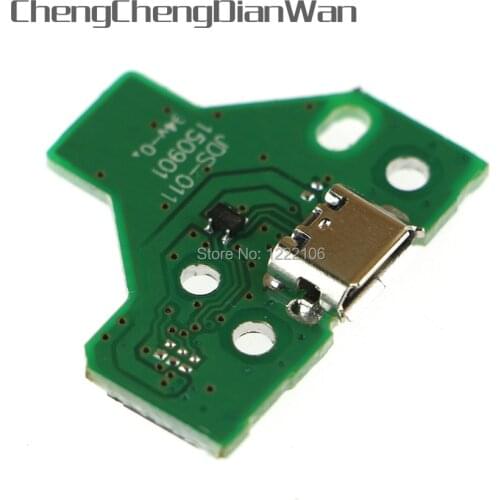 ChengChengDianWan High Quality 12pin USB Charging Port Socket For PS4 Dulshock controller with board jds-011 5pcs/lot