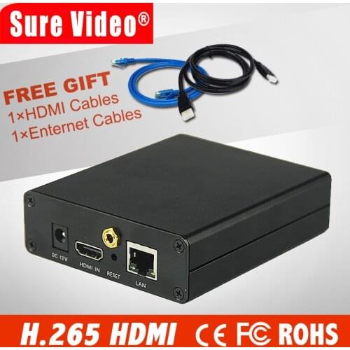 DHL Free Shipping HEVC H.265 /H.264 HDMI Video Encoder /Transmitter Live Broadcast Encoder Support RTSP RTMP For Live Streaming