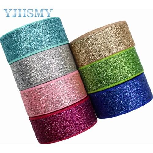G-18522-255,22MM 10Yards Glitter Ribbons Thermal Transfer Printed Grosgrain Wedding Accessories DIY Handmade Materials