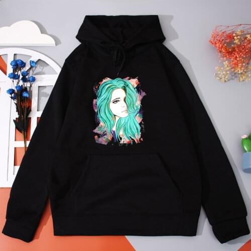 Beauty Girl Womens Hoodies Harajuku Fashion Sweatshirt Vintage Casual Female Clothes Japanese Manga Woman Top Oversized Hoodie