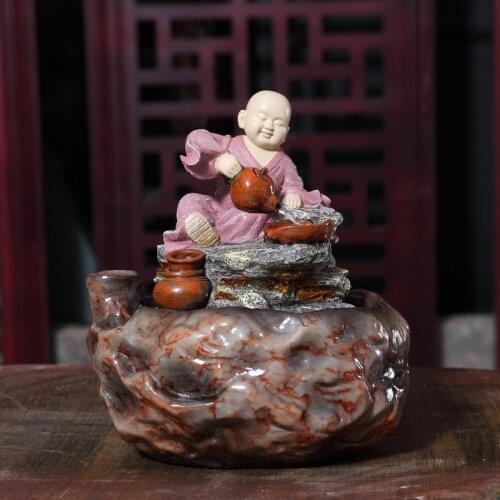 Young Chinese desktop ornaments decoration water humidifier water fountain equipment Home Furnishing bonsai