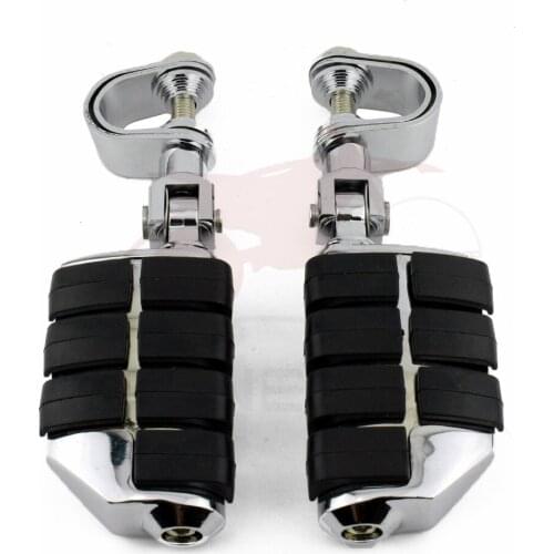 Motorcycle Highway Pegs for Harley Electra Glide Road King Street Glide 1.25" Engine Guard Foot Pegs Footrest Mount Clamp Kit