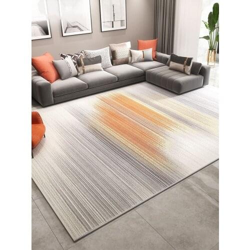 Nordic Bright Orange Living Room Carpets Soft Thick Bedroom Rugs Home Carpet Decor Luxury Rug Mat Floor Modern Area Rugs