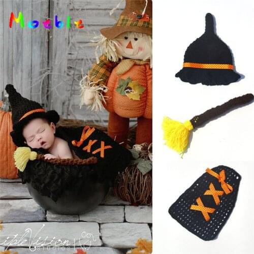 Latest Crochet Baby Wizard Hat Cape Set Knitted Infant BABY unisex wizards hat Photo Props Newborn Christmas Photography Props