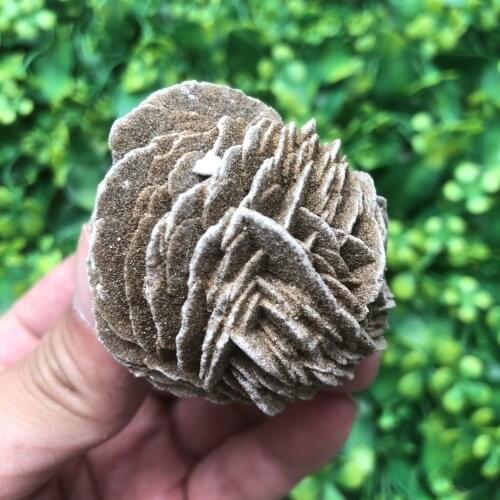 Natural Crystal Quartz Desert Rose Ore Stone Specimen Freeform Palm Energy Reiki Aquarium Decoration Accessories Gemstone