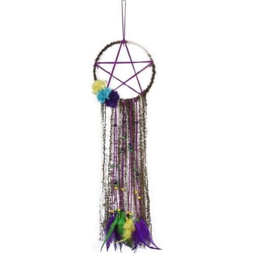 Dream Catchers Hanging Car Kids Nursery Room Decoration Indian Style Feathers Pendants Bag Key Chains Wind Chimes CNIM Hot