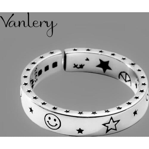 Luxury Brand Creative Style Boho Moon Star Rings For Women Adjustable Ring Charm Jewelry Wholesale 2021