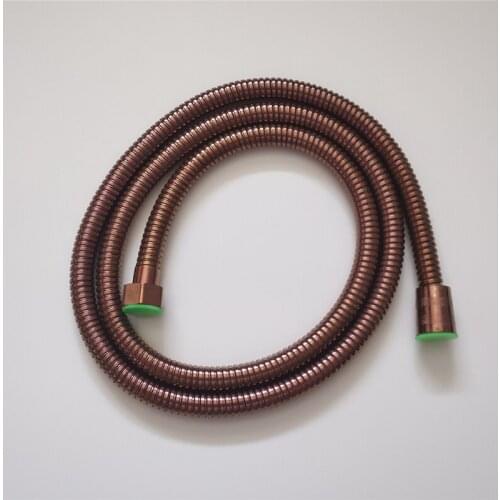304 Stainless Steel Shower Hose 1.5m Black/Rose Gold/Gold/Antique High Quality Faucet Hose Flexible Thick Silicone Hose