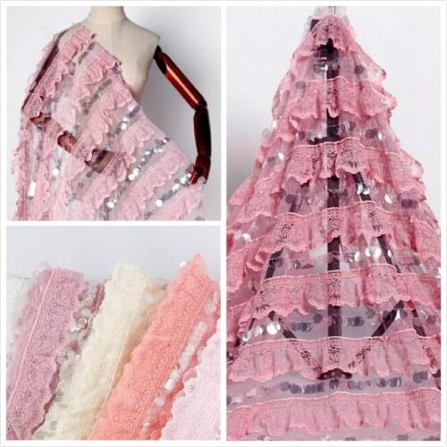 Fashionable Pattern Stage Embroidered Dress Wedding Dress Flne quilted Embroidery Fabric