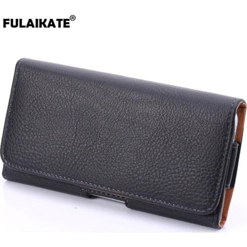 FULAIKATE Universal leather holster for Samsung Galaxy NOTE4 waist pocket for NOTE3 Litchi pattern Climbing Portable Case Bag