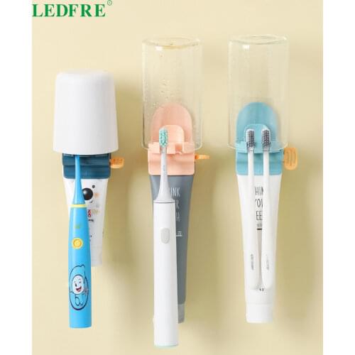 Rolling Toothpaste Squeezer Tube 2020 Wall-mounted Multifunctional Toothpaste Squeezer Bathroom Toothbrush Holder LF71038