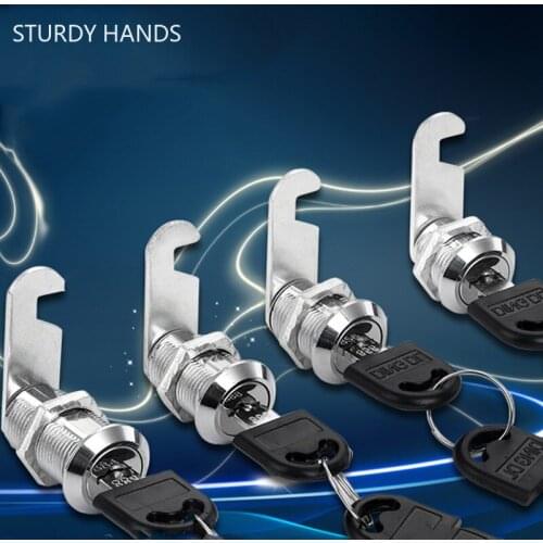 Home Locker Zinc Alloy Lock Cylinder Office File Box Anti-theft Lockset Bedroom Drawer Cam Lock Furniture Hardware Accessories