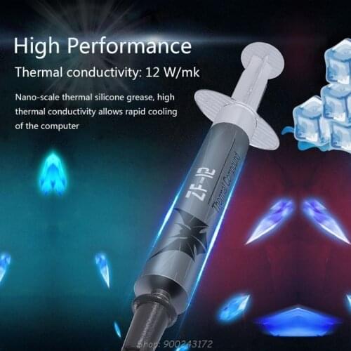 ZF-12 High Performance Thermal Conductive Grease Paste Processor CPU GPU Cooler Cooling Fan N18 20 Dropship
