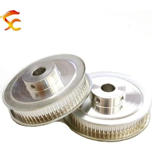 2PCS 3M 60 Teeth 10mm Inner Bore fit for belt width 10mm Aluminum Alloy Synchronous Belt Pulley Pitch=3mm HTD 3M 60teeth