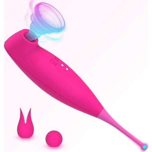 2 In 1 High Frequency Sucking Vibrators 8 Speed Clitoris Nipple Stimulation G Spot Massager Adult Sex Toys Fast Orgasm