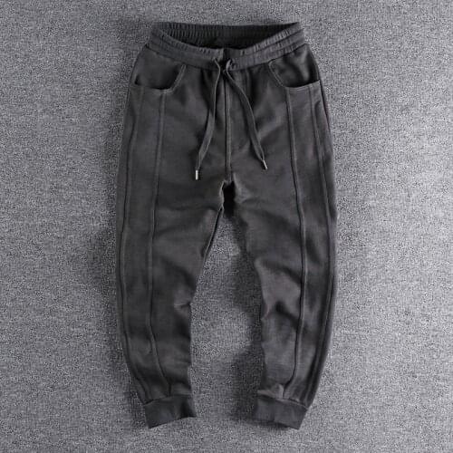 2021 Terry pants mens thick sense of substance simple youth sports Leggings casual pants high quality causal trouser 279