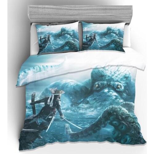 3D Printing Animal Pattern Bedding Cover Pillowcase Tiger Crocodile Animal Quilt Cover Adult Room Decoration Custom Sheets