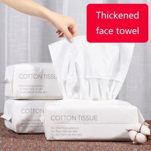 50/100pcs Disposable Facial Tissue Makeup Wipes Cotton Pads Cleansing Paper Face Towel