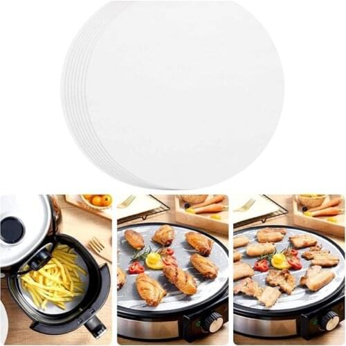 50pc 6/7/8/9Inch Baking Parchment Non Stick Round Parchment Paper Cake Pan Liner Circle for Cheesecake Steamer Toaster Air Fryer