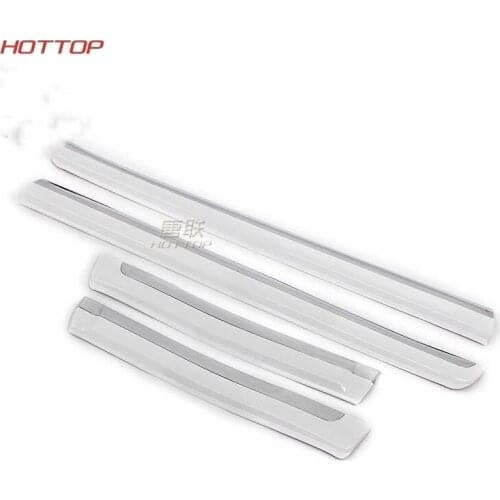 For 2018 Toyota LAND CRUISER PRADO 150 FJ150 Door Side Body Strip Mulding Trims Cover ABS Chrome Sticker 2010-2018 Accessories