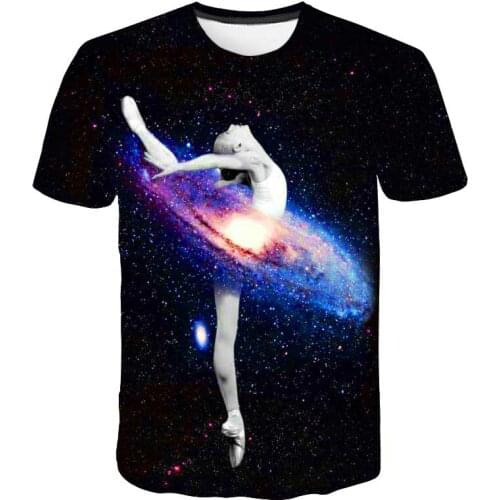 Fashion Born To Dance Letters Print Women Tshirt Casual Dancing Ballet O-Neck Summer Harajuku T Shirt Boy and girls short sleeve